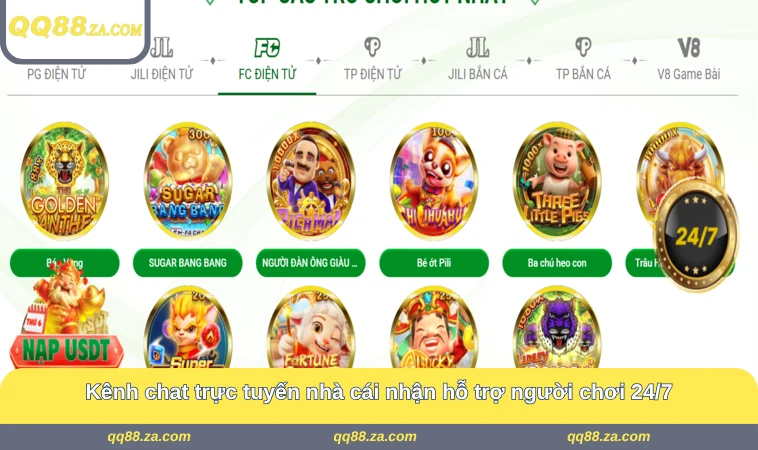 Kênh chat trực tuyến nhà cái nhận hỗ trợ người chơi 24/7