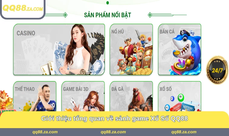 Giới thiệu tổng quan về sảnh game Xổ Số QQ88